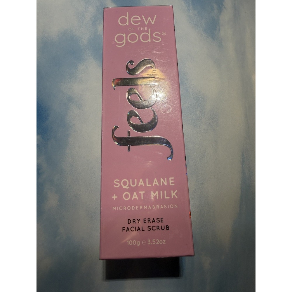 Dew Of The Gods FEELS Dry Erase Microdermabrasion Facial Scrub 3.52oz SEALED $30